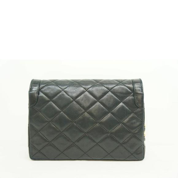 Chanel Black Bag Shoulder Chain Matelassé Paris - Picture 1 of 9